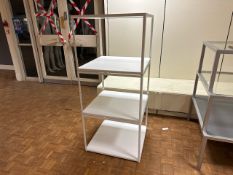 White Metal Display Cube