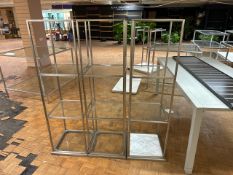 Glass Display Cubes x3