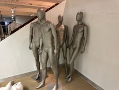 Silver Mannequins x4