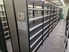 Store Room Of Metal Shelving