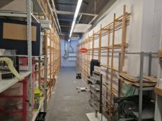 Storeroom Of Wooden & Metal Shelving