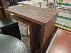 Wooden Display Table Set Of 2