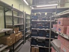 Store Room Of Metal Shelving