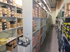 Store Room Of Metal Shelving