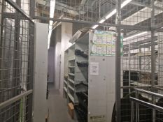 Store Room Of Metal Shelving