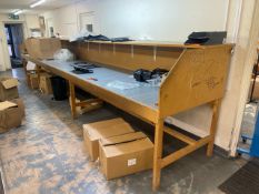 Wooden Work Bench Area
