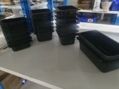 22 x assorted black plastic gastronomes