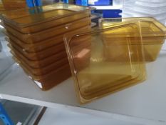 10 x heat resistant plastic gastronomes