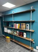 Scaffold and pipe industrial style shelving