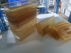 8 x 1/3 heat resistant gastronomes with lids