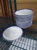 Bowls With Blue Rim