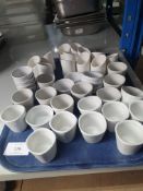 large quantity of ramekins
