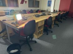 Desks x3 & Chairs x3