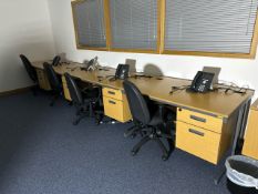 Desks x16, Chairs x16 & Phones x16