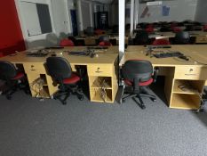 Desks x3 & Chairs x3