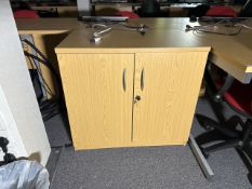 Wooden Storage Cabinet x4