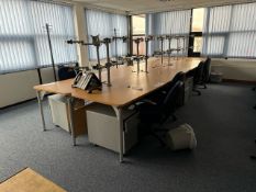Desks x12, Chairs x24, Monitor Arms x24 & Under Desk Drawers x24