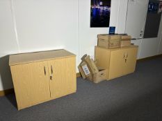 Wooden Storage Cabinet x2