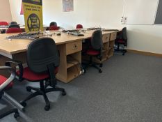 Desks x4 & Chairs x4