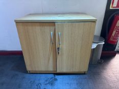 Wooden Storage Cabinets x2 - NO RESERVE