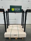 Merchandise Black Metal Hanging & Shelving Unit