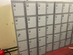Bank Of 6 x 5 Lockers