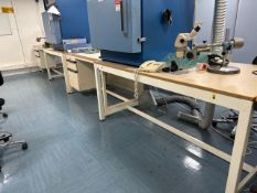 Bank of 4 Kaymar Work Benches