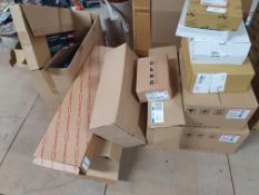 40+ assorted items; box wiper blades, box cabin filters, box fuel filter, etc