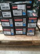 9 x assorted Kamoka belt tensioner pulley