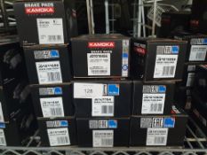 10 x assorted Kamoka brake pads