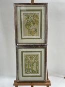 Floral Artwork Prints Set Of 2 From Claridge's Hotel