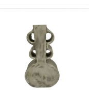 Global Explorer Round Faded White Wash Vase