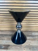 Jaipur Side Table Black & Silver Colour