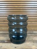 Blue Glass Planter