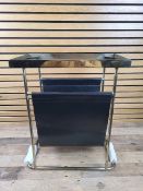 Metal & Leather Log Store