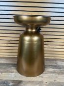 Brown Metal Drum Side Table Designed By Amara