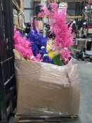 Pallet Of Assorted Floral Props