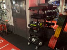 3 x Sandbags, Stand & Exercise Matts