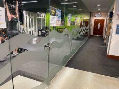 13m Of Glass Partition With Door