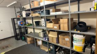 4 Bays of Metal Shelving