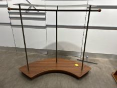 Curved Wood Hanging Rail