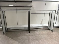 Metal Hanging Rails x2