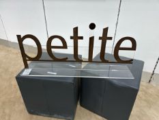 Plastic Petitie Sign