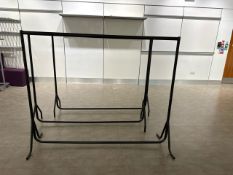 Black Clothing Rails x 3