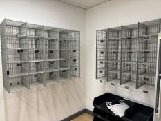 Grey Metal Pigeon Holes x 2