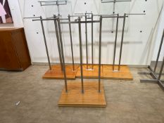 Wooden Base hanging rails x 4