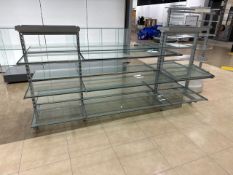 Mobile Glass Shelf Merchandise Unit