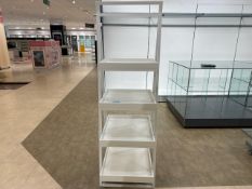 White Metal A-Frame Unit