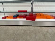 Coloured Wooden Display Blocks & Trays