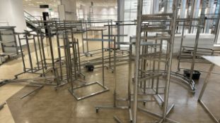 Job Lot of Metal Hanging Rails